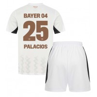 Echipament fotbal Bayer Leverkusen Exequiel Palacios #25 Tricou Deplasare 2024-25 pentru copii maneca scurta (+ Pantaloni scurti)